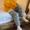 Women's Sleepwear Sleep Bottoms Pijama Mujer Women Plaid Pajama Pants Lounge Wear Home Clothes Woman Autumn WearWomen's