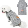 Hundebekleidung Haustierpullover Winterkleidung für große Hunde Warmer Rollkragenpullover aus weichem Acryl-Pullover-Mantel-Outfit Katzen klein