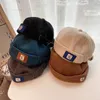 Ball Caps Autumn And Wwinter Girls INS Retro Trend Versatile Leisure Decoration Adjustable Hip Hop Landlord Melon Skin Cold Hat
