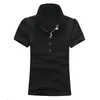 Dames t shirts topkwaliteit zomer dames ridder polo korte mouw katoen casual solide dame mode femme