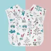 Accessoires pour cheveux imperméable à l'eau infantile mangeant des enfants dessin sans manches bébé bandana bavoirs mignon doux coton bavoir repas burp Eva chiffons