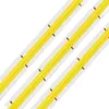 Strips Dimable FCOB LED LICHT DC12V 24V Hoge dichtheid Flexibele FOB COB 360 528leds/M Lichten RA90 Natuurlijk wit 4000kled