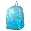 Bolsas escolares PVC impermeável reversível Glitter Holographic Bag High Middle e Teenager Fashion Backpack for Girls Kids