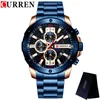 Wristwatches Wrist Watch Men Waterproof Chronograph Military Army Stainless Steel Male Clock Top Man Sport Watches 8336Wristwatches Wristwat