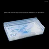 Storage Boxes 100Pcs Banknotes Holder Coin Bags Plastic Box 8.5 17cm PVC Page Paper Money Protective Bag Transparent Portable