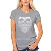 Magliette da uomo grandi e alte per uomo Bandana Skull Decal Design Tee Abbigliamento uomo Cotton Geek Family Top