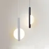 Lampy wiszące światła metalowa lampa ciało akrylowe Acrylowe nowoczesne proste styl wiszący oświetlenie wnętrza Luminaire