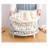 Plates Non-slip Dumplings Storage Rack Plastic Can Be Superimposed Buns Baking Pastry Holder Tray Cooking Tool Kitchen Accessories