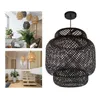 Pendant Lamps Modern Lights Cover Hand Woven Rattan Hanging Shade Restaurant Kitchen Fixture Industrial Lighting Decor