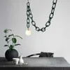 Pendant Lamps Nordic Creative LED Light E27 For Living Room Bedroom Coffee Shop Retro Minimalist Indoor Unique Hanging Chain Luminaire