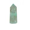 Figurine decorative Cristallo naturale Fluorite verde Esagono Bar Point Quarzo Minerale Riparazione magica Guarigione Bacchetta Decorazioni per la casa moderne Regalo fai da te