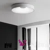 Luzes de teto Lâmpada LED LED Minimalista Nórdica Personalidade Criativa Inteligente Controle Remoto Remoto Quarto Lâmpadas de Vida