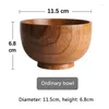 Bowls Japanese Style Wooden Bowl Original Eating Container Soup Salad Rice Noodles Home Kitchen Tableware Supplies