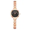 Armbanduhren Uhr für Damen, stilvoll, luxuriös, klein, exquisit, europäischer Stil, Freizeit-Armbanduhren, Temperament, Zifferblatt, Quarz