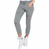 Pantaloni da donna Jeans strappati per donna Pantaloni da donna di grandi dimensioni Stretch Pencil Leggings 2023