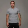 Polo's merk poloshirt voor heren casual mode solide kleur korte mouw hoge kwaliteit slanke fitness slijtage katoen