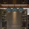 Lampy wiszące 3D kolor szklany żyrandol w stylu przemysłowy bar restauracyjny osobowość Północna Europa Dekoracja okien