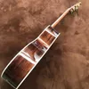 40 "All Solid Wood OM42 Series möter gul akustisk akustisk gitarr
