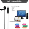 Microphones Universal USB Microphone Lavalier Clip-On Computer Mic Plug And Play Omnidirectional