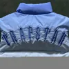 Herren Hoodies Sweatshirts Weste Männer Trapstar Jacke Irongate Badge Gilte-Ice Blue Quality Sticked Branding Reißverschluss Frauen Mäntel