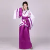 Stage Wear Ancient Chinese Costume Woman Traditional Hanfu Folk Dance Performance Dress Retro Year Oriental Print Clothing Set