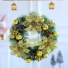 Kerstdecoraties 35/40 cm deurkrans kunstmatige hangende xmsa garland home raam indoor outdoor decor hanger navidad 2023