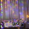 Strings 3M LED Gordijn Garland op het raam USB String Lights Fairy Festoon Remote Control Year Christmas Decorations For Home Room