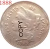 1888 USA THREE CENT NICKEL COPY COINS Métal Artisanat Cadeaux spéciaux