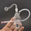 Vente chaude Verre Brûleur À Huile Bong Conduites D'eau Inline Matrix Birdcage Perc avec 10mm Mâle Verre Brûleur À Huile Tuyau Silicone Tube Ashcatcher Bong Portable pour Voyage