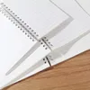 Frosted Transparent Coil Book A5/A6/B5 Horizontal Blank Grid Dotted Notebook Sketchbook Student Daily Planner Notepad Stationery