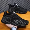 2023 homme chaussures de course noir blanc respirant mode maille extérieur confortable plat doux baskets hommes formateurs coureur