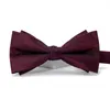 Bow Ties Designers varumärke Toppkvalitet Tie för män Red Party Wedding Butterfly Fashion Casual Double Layer Men's Bowtie Present Box SMAL22