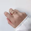 Anneaux de mariage perle ouvert réglable creux irrégulier Vintage charme mode bijoux cadeaux pour femmes 2023 coréen accessoires en gros