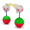 Brinquedos de gato brinquedo engraçado mini rato copo de copo de bola de bola de bola de rato jogando presente de treinamento