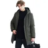 Men's Down Nice Tide Long Parka Men Brand-clothing Thick Warm Winter Jacket Male Top Quality Cotton Quilted Coat