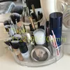 Aufbewahrungsboxen Tabletop Plastik Makeup Organizer Lisptick/Make -up Pinsel/Nagellack/Kosmetik Transparent Box für Frauen