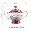 Ensembles de vaisselle Lumière de luxe créatif os chine vaisselle de haute qualité plats ménagers assiette profonde bol à soupe baguettes support porcelaine