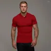 Polo's merk poloshirt voor heren casual mode solide kleur korte mouw hoge kwaliteit slanke fitness slijtage katoen