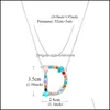 H￤nge halsband mticolor charm sier halsband rhinestone initial 26 bokstav par namn valentiner dag g￥va droppleverans smycken pe dhiyq