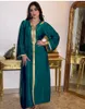 Ethnic Clothing Wholesale Dubai Abaya Jalabiya Hooded Long Skirt Sleeve Islamic Muslim Women Moroccan Kaftan Arab Turkish Robe Champagne Wh