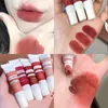 LIG BLISS 6 KOLORY MATTE CLAY LIPSTICK Zestaw Wodoodporny nagi policzek z podwójnym użyciem długotrwały seksowny zestaw kosmetyczny