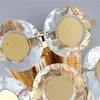 Lampade da parete K9 Crystal Golden Bady Mounted Light Post Modern Luxury Lustre Lampada per soggiorno Camera da letto Home Warm Luminaire