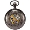 Pocket Watches L123 Roman Digital Mechanical Watch Antique Necklace Exquisite