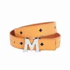 Famous brand fashion letter M buckle men women waist belt designer classic luxury top quality girdle wholesale black white red blue yellow belt for party wedding