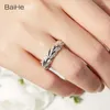 Cluster Rings BAIHE Solid 14K White Yellow Gold H/SI 0.79ct Natural Diamonds Fine Jewelry Wedding Gift Diamond Beautiful Ring