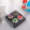 Confezione Regalo 3 Pezzi Contenitori Per Muffin Con Inserto Trasparente Scatola Per Cupcake Confezione Da Forno Per La Casa Negozio Di Dessert (Nero)