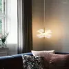 Pendant Lamps Acrylic Light Guide Design Lotus Leaf Lights Simple Restaurant Small Chandelier LED Art Bedroom Bedside Lamp