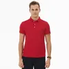 Polo da uomo 2023 Polo estiva da uomo Tendenza moda Colore puro Cotone e poliestere Slim Top Casual Colletto rovesciato Taglie forti