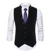 Men's Vests Mens Sleeveless Suit Vest Casual Stand-up Collar With Multi-button Waistcoat