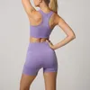 Активные наборы бесшовные наборы йоги женщины 2pcs Тренировка спортивная одежда спортивные костюмы фитнес -лифчи